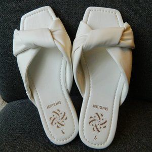 White sandals